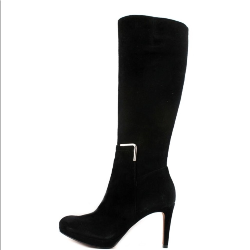 Nine West Evah suede knee-high heeled dress boots